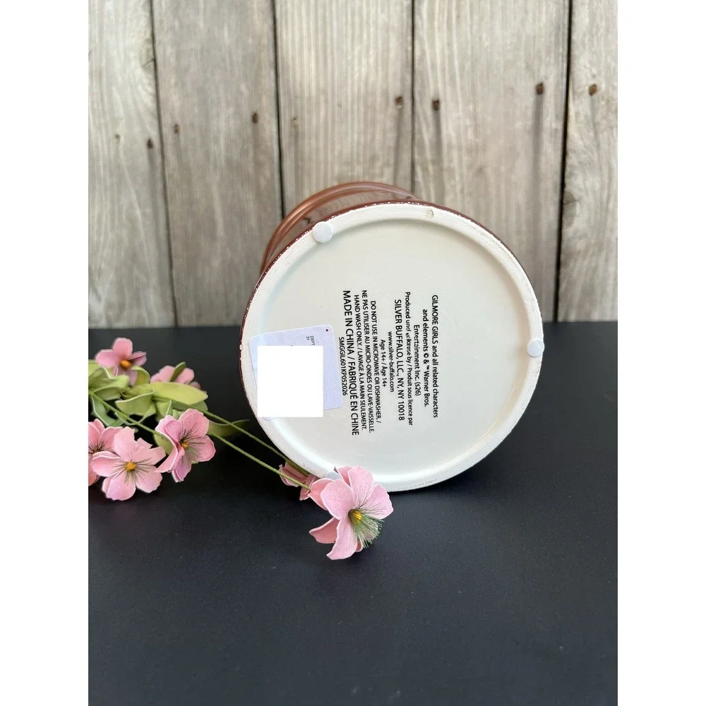 Gilmore Girls Luke's Diner Ceramic Canister Jar Silver Buffalo Brown